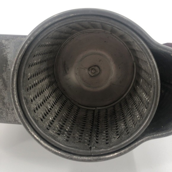 Vintage HARRAS 59 Cast Iron Grinder Table Mounted Wood Block Handle Germany - Picture 15 of 16